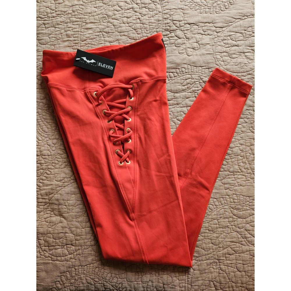 NWT ELEVEN Team Batman Vengeance Leggings "Lava Red" - Small